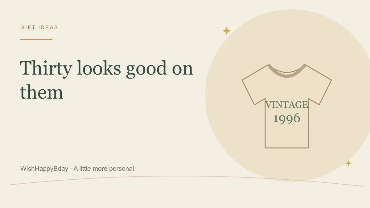 30th Birthday Gift Ideas That Feel Personal