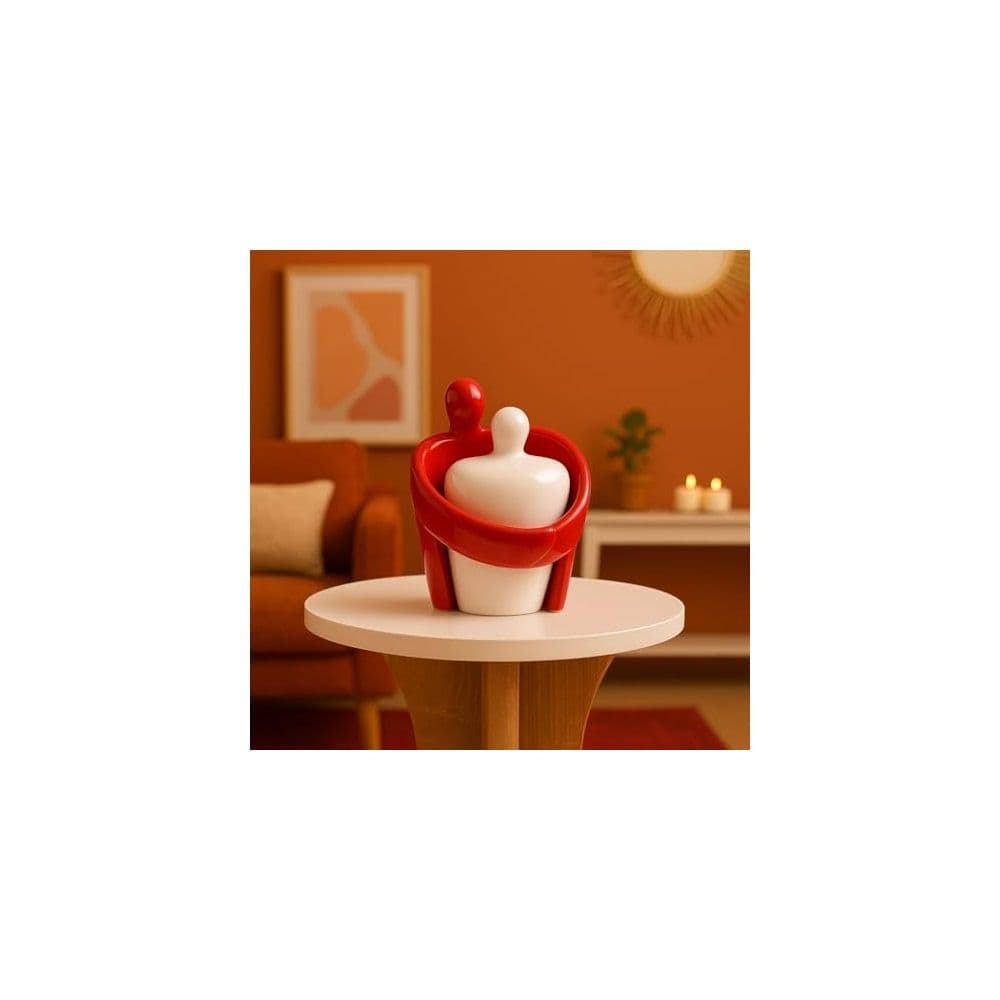 Hugging Couple Ceramic Figurine
