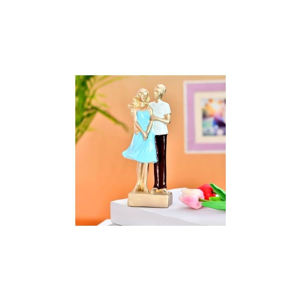 Golden Romantic Embrace Figurine